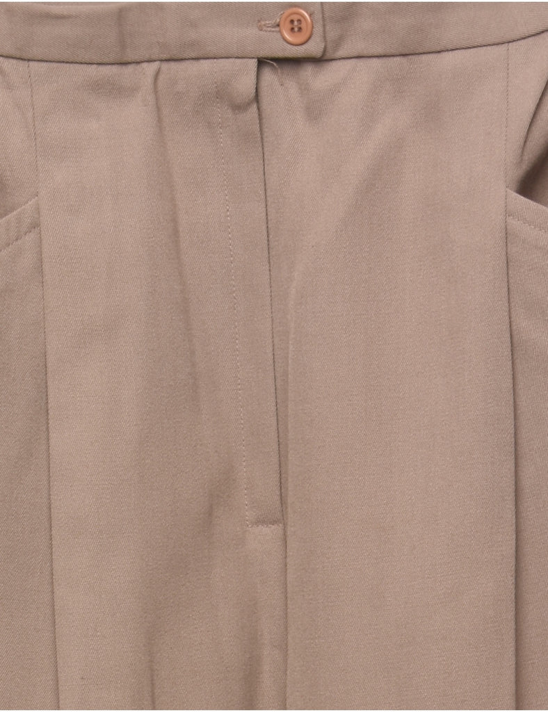 Light Brown Casual PleatedTrousers - W26 L30