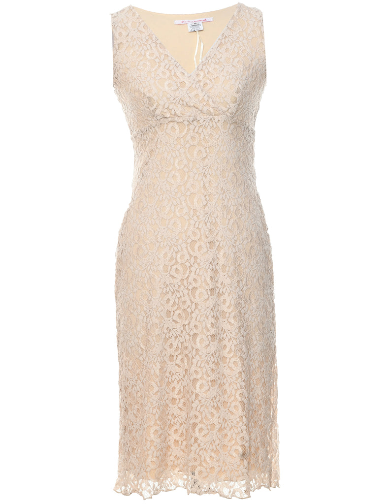 Light Brown Evening Dress - S