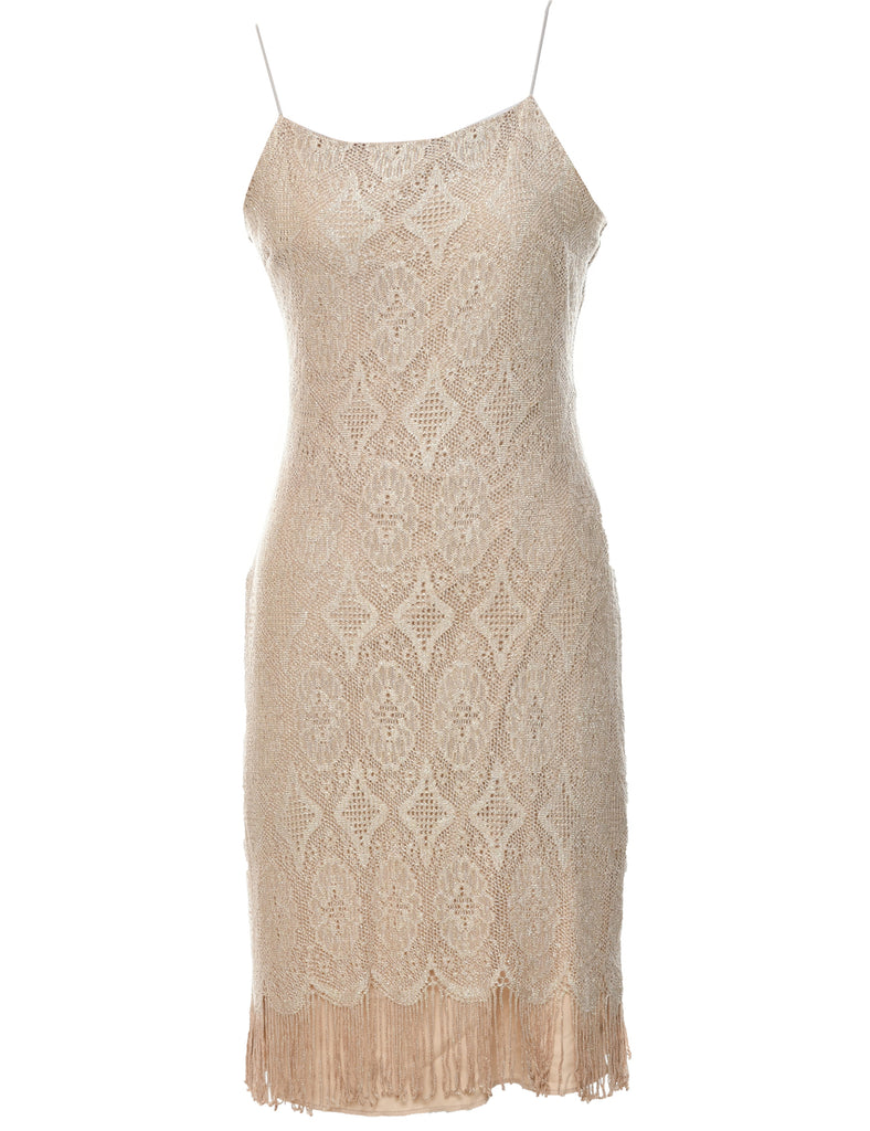 Light Brown Evening Dress - S