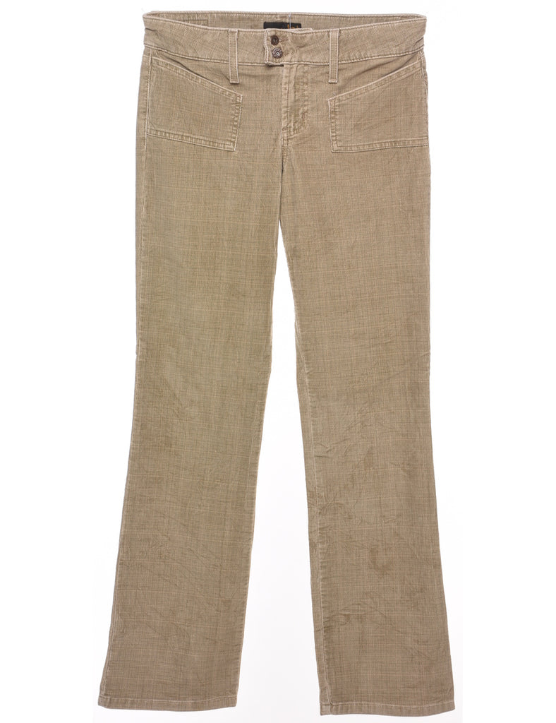 Light Brown Lei 1990s Corduroy Trousers - W30 L31