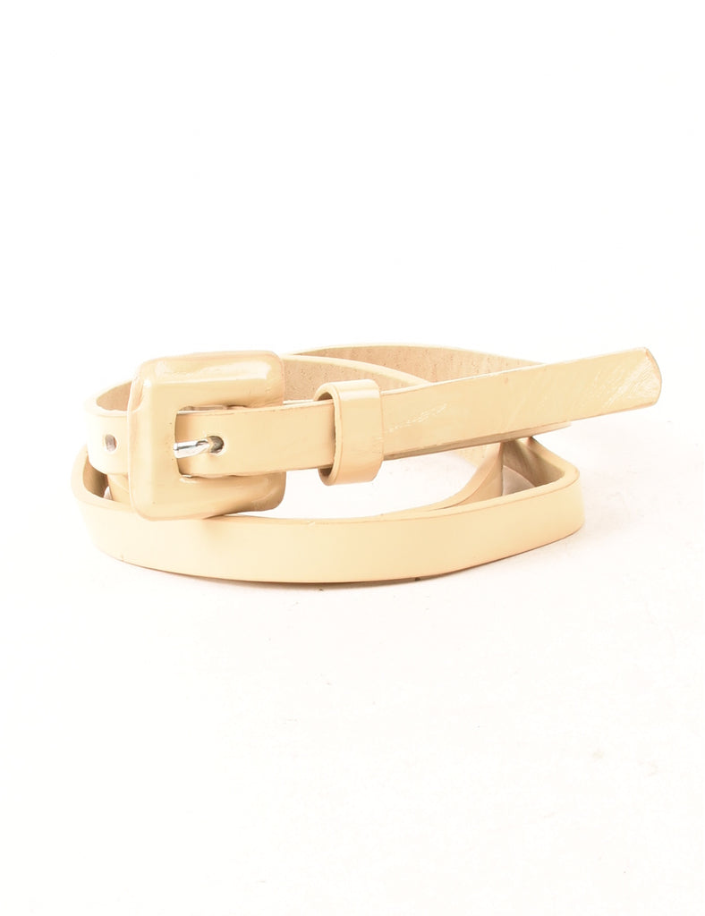 Light Brown Skinny Belt - S