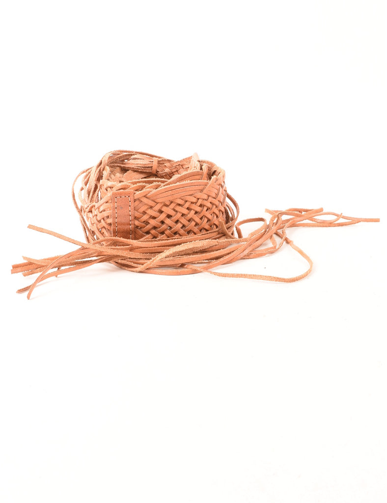 Light Brown Woven Belt - M