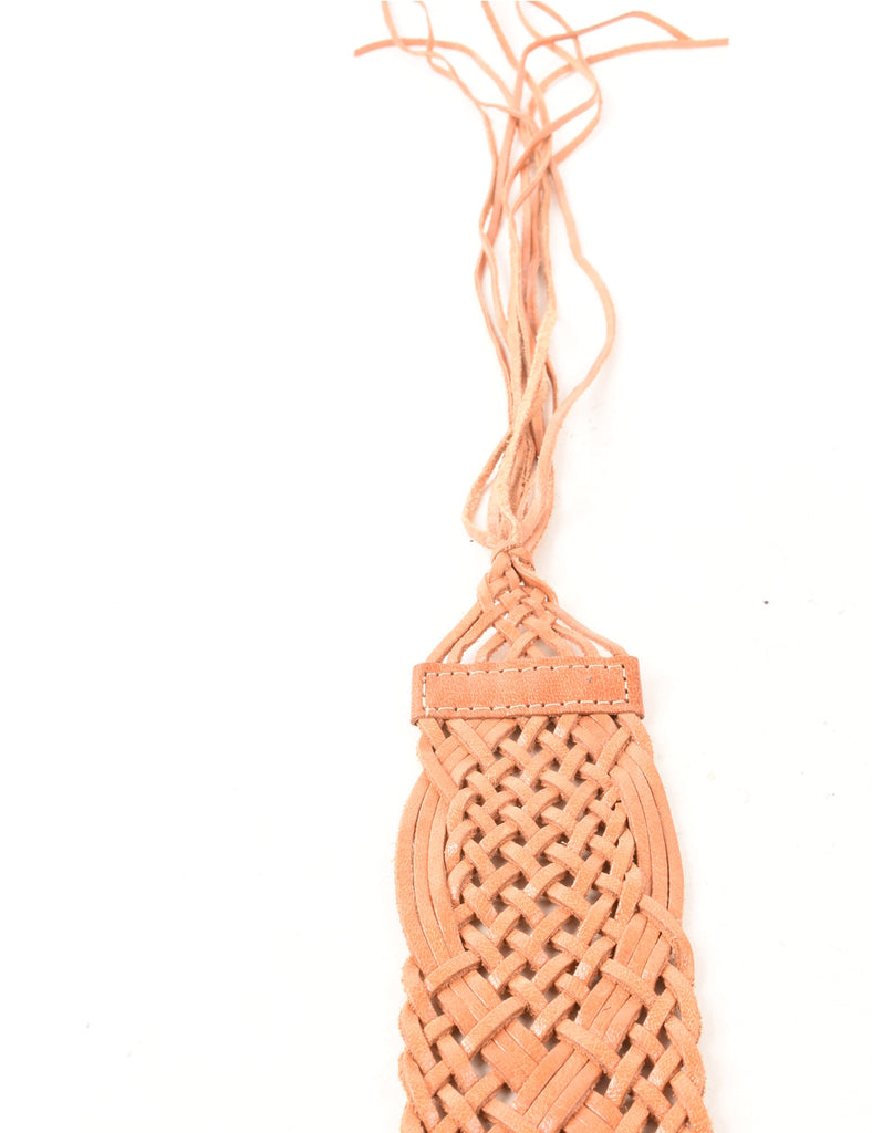 Light Brown Woven Belt - M