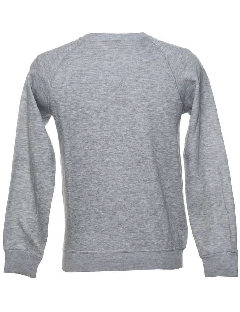 Light Grey Plain Sweatshirt - M