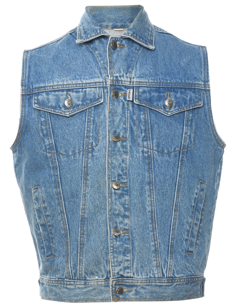 Light Wash 1990s Denim Vest - L