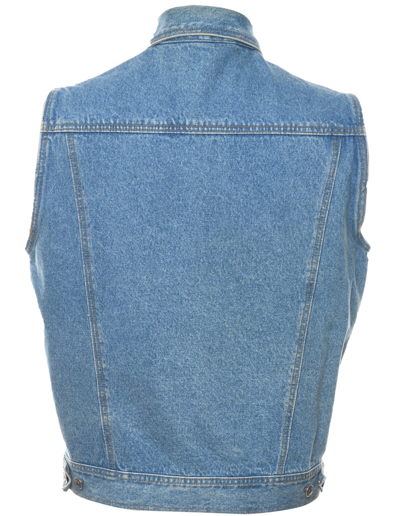 Light Wash 1990s Denim Vest - L