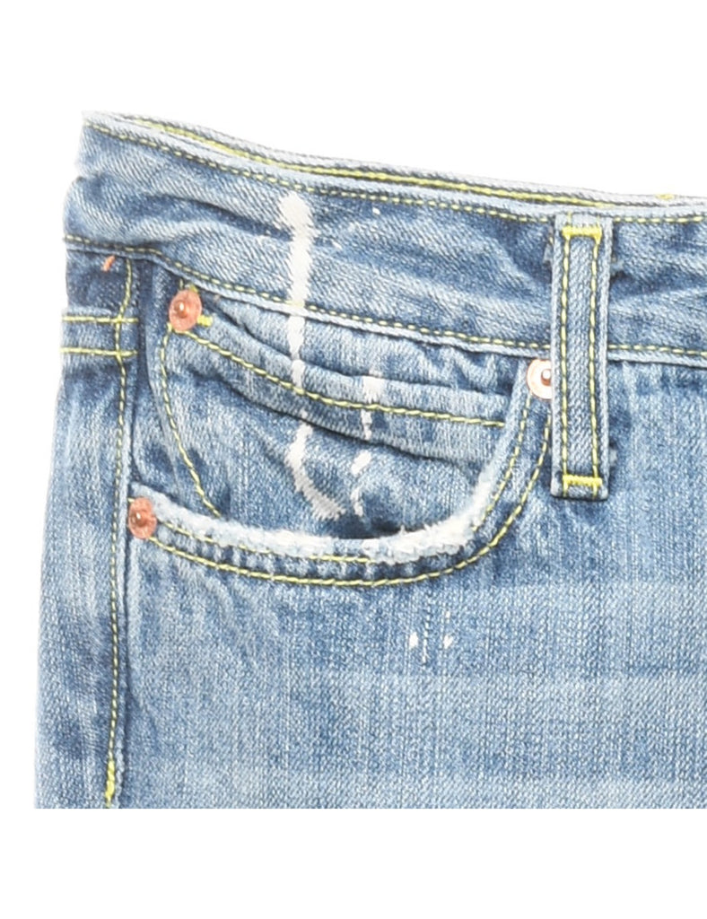 Light Wash Bleached Y2K Bootcut Jeans - W30 L33