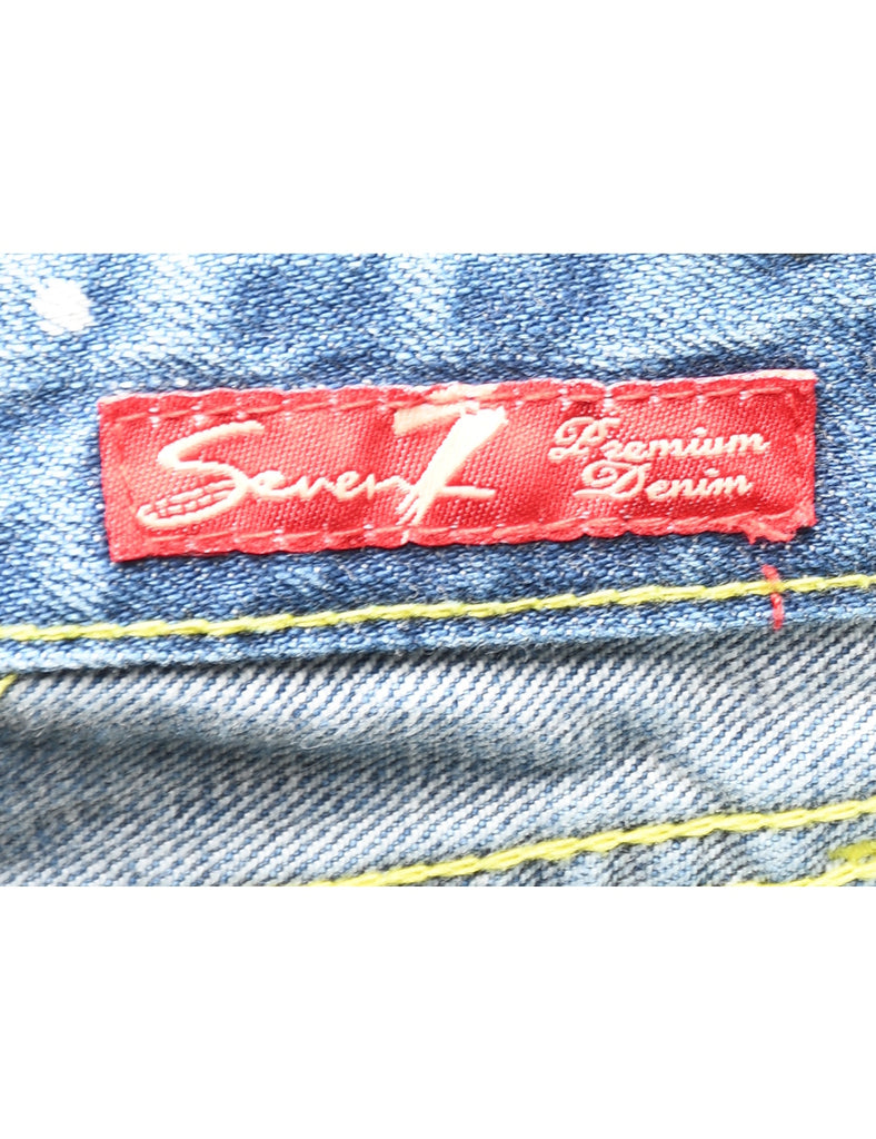 Light Wash Bleached Y2K Bootcut Jeans - W30 L33