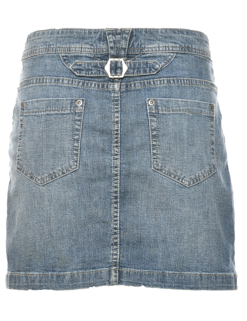 Light Wash Denim A-line Skirt - M