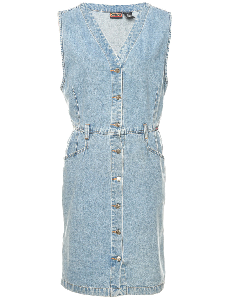 Light Wash Denim Dress - M