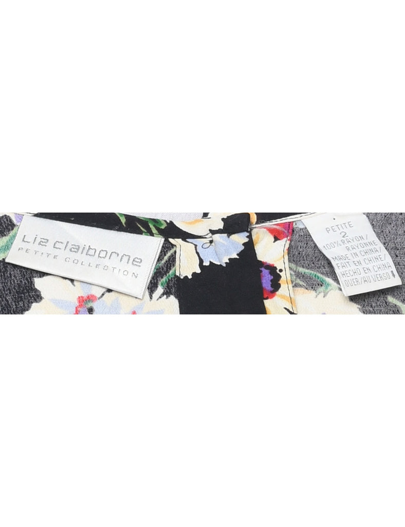 Liz Claiborne Floral Print Dress - M