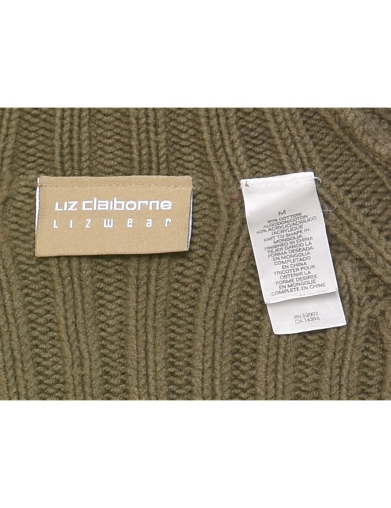 Liz Claiborne High Neck Jumper - M