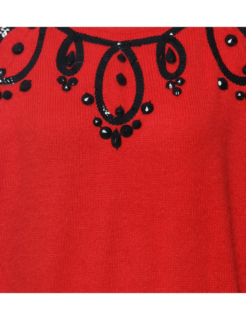 Liz Claiborne Sequined Jumper - L