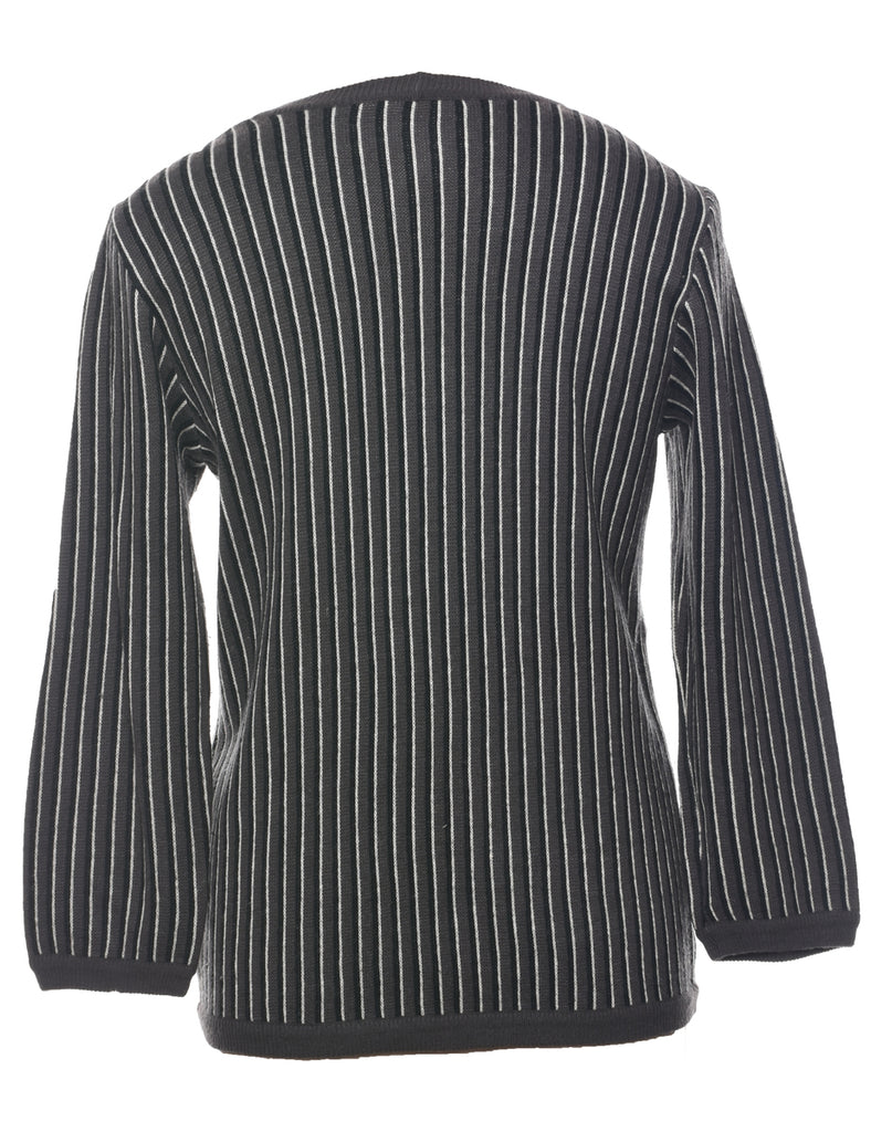 Liz Claiborne Striped Cardigan - M