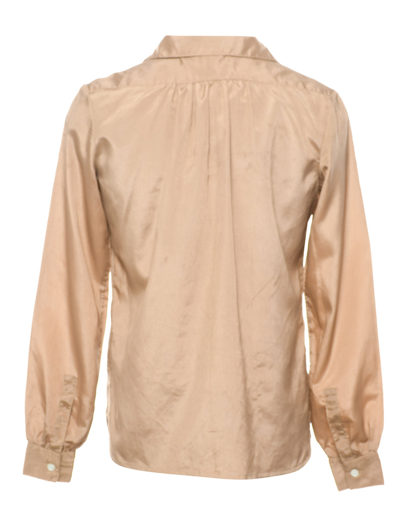 Long Sleeved Beige Shirt - M