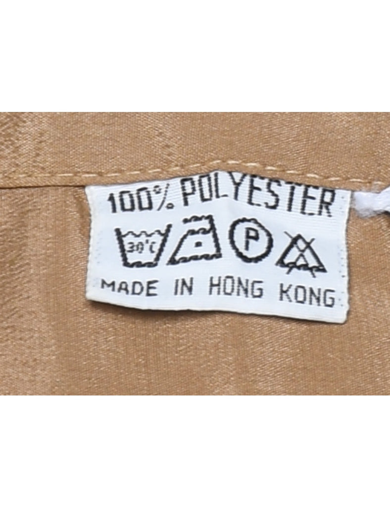 Long Sleeved Beige Shirt - M