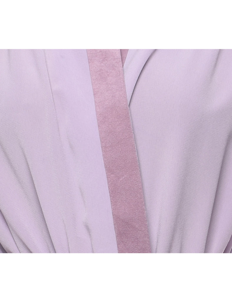 Long Sleeved Belted Dress - S