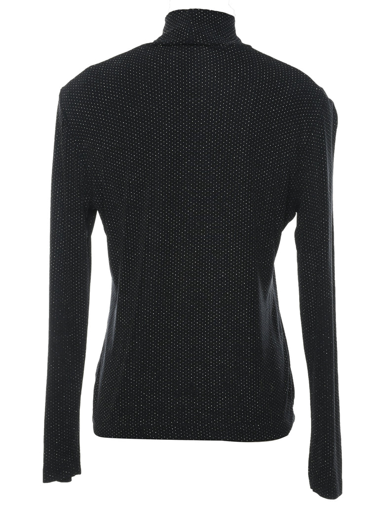 Long Sleeved Black Top - M