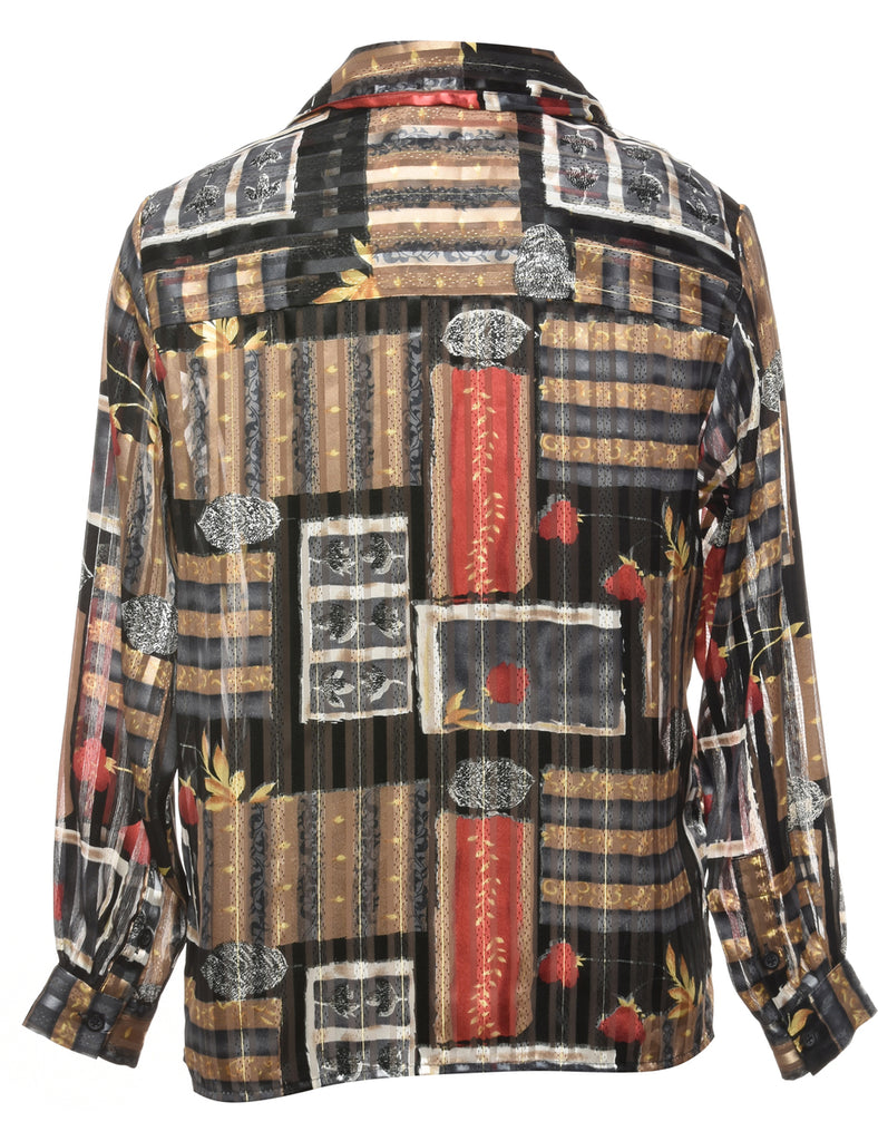 Long Sleeved Blouse - L