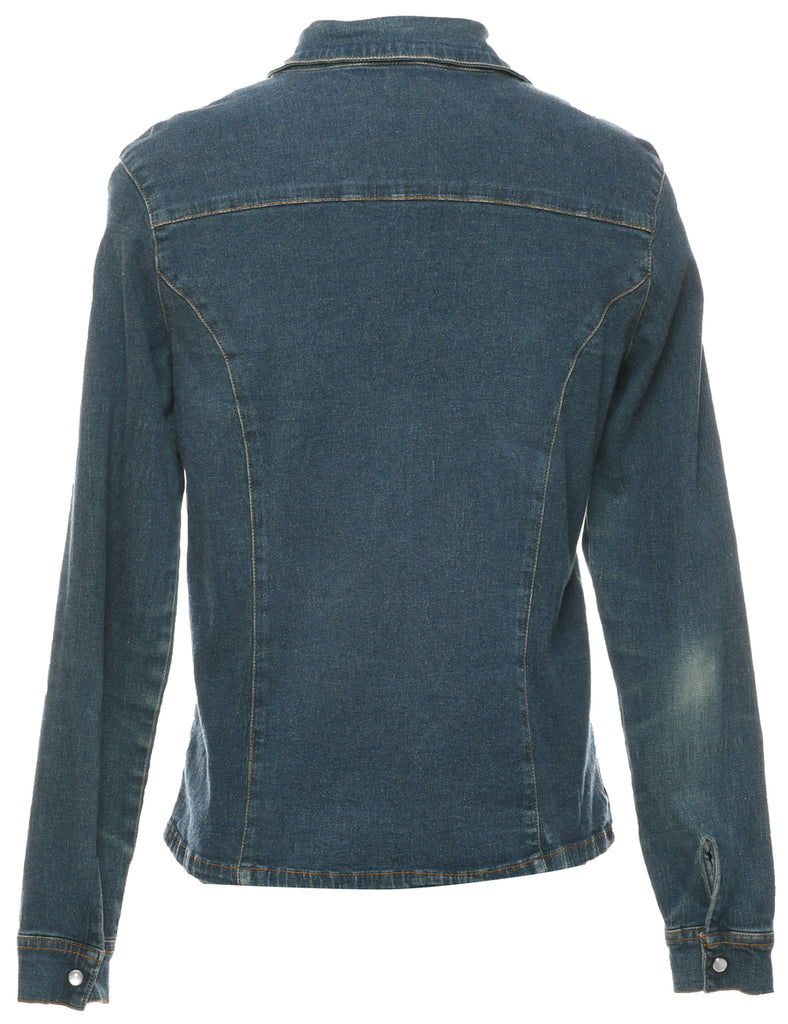 Long Sleeved Denim Shirt - M