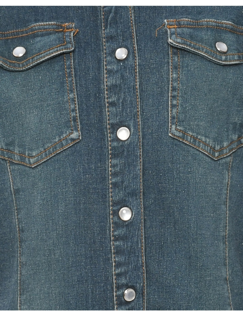 Long Sleeved Denim Shirt - M