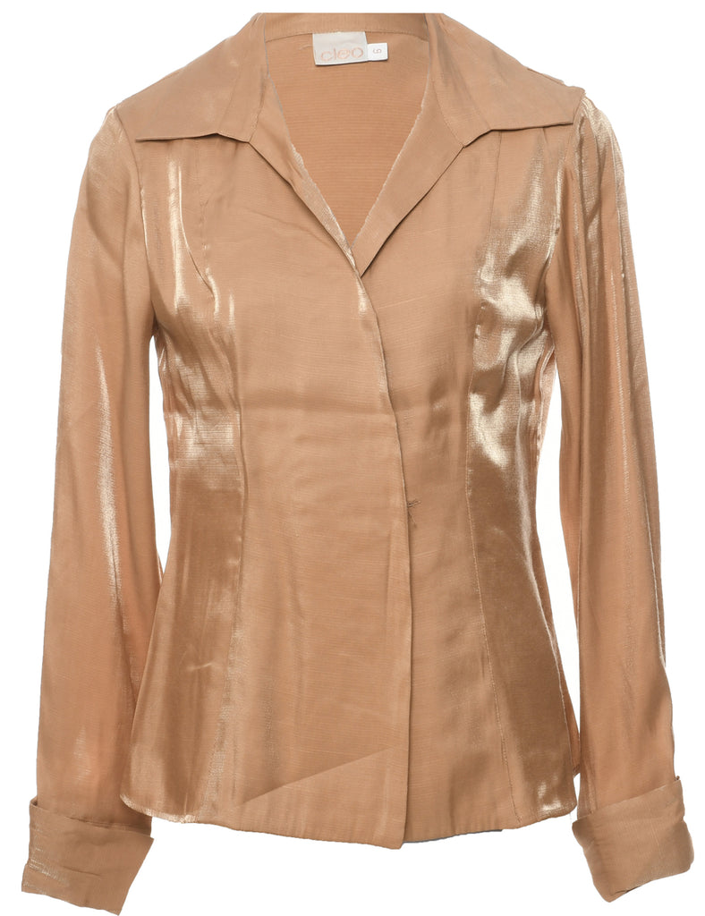 Long Sleeved Evening Blouse - M