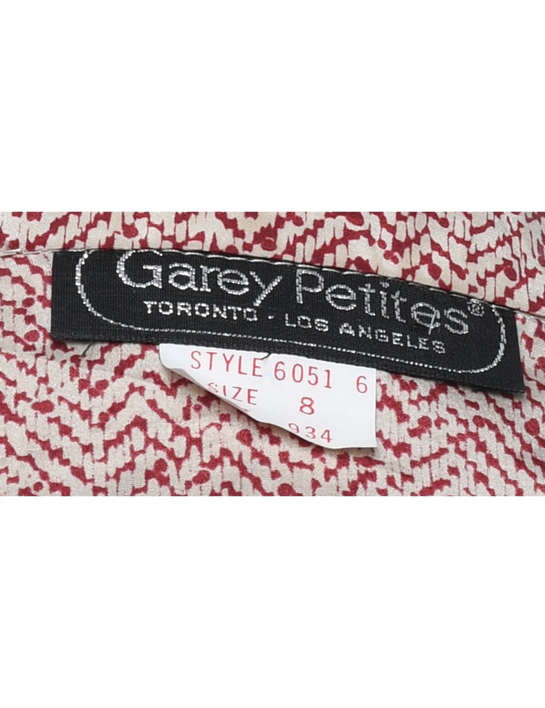 Long Sleeved Frills Blouse - M