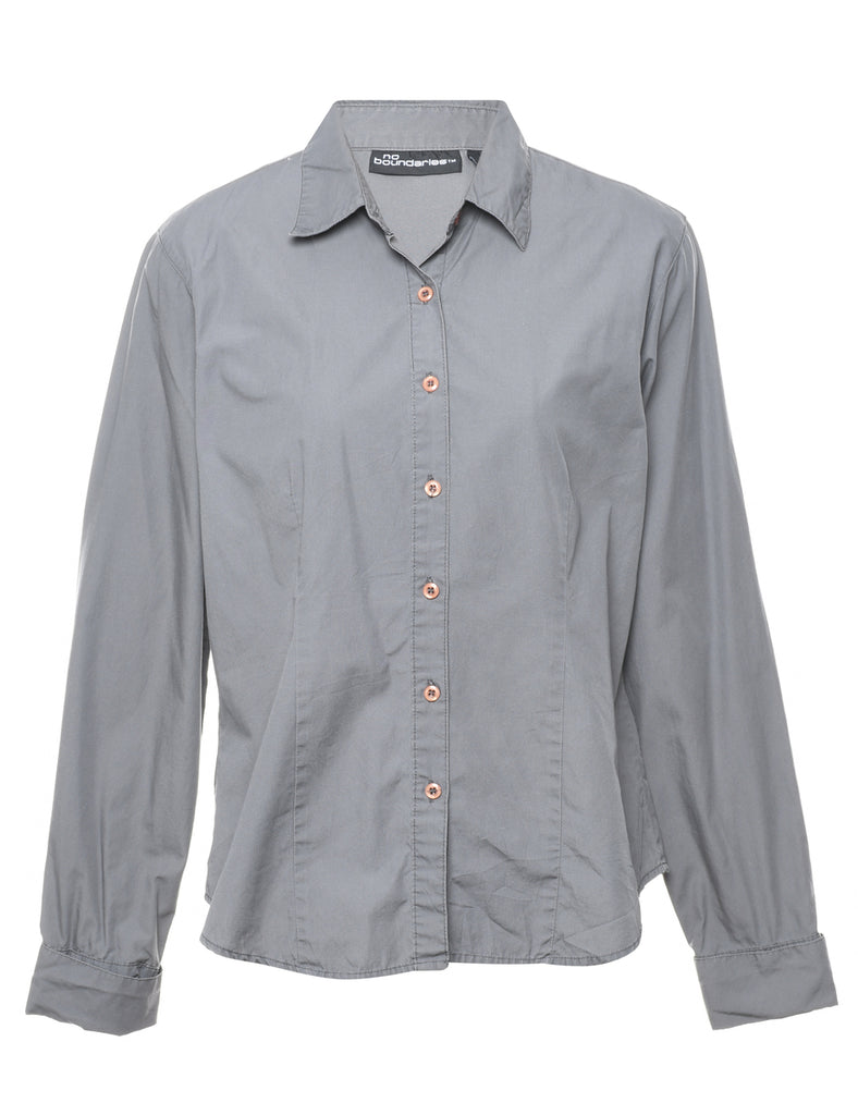 Long Sleeved Grey Shirt - L