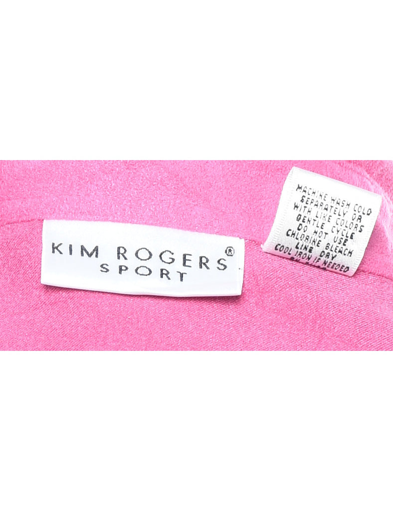 Long Sleeved Pink Shirt - L