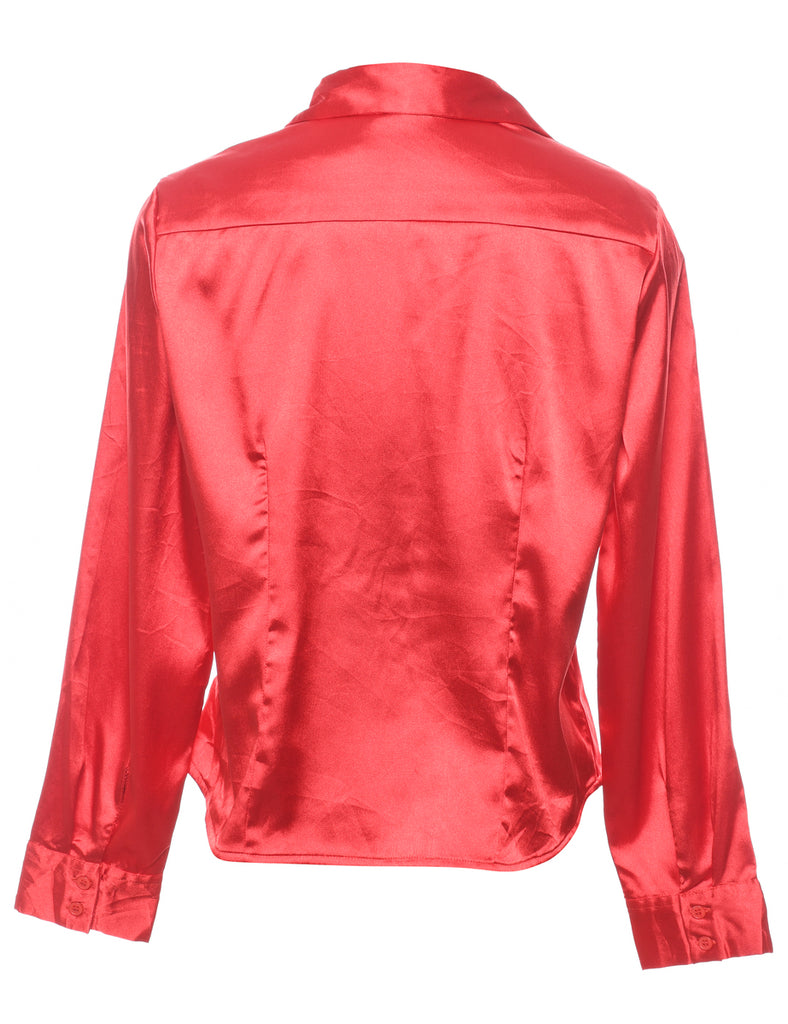 Long Sleeved Red Shirt - M