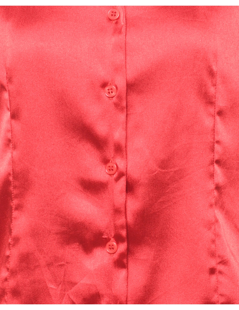 Long Sleeved Red Shirt - M