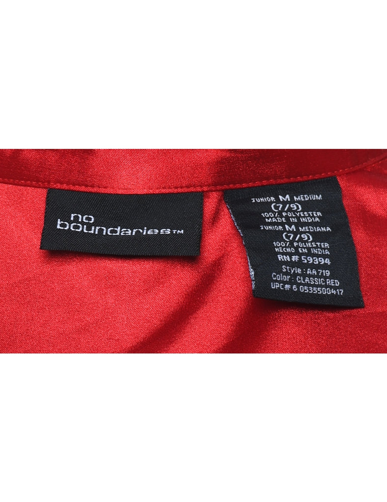 Long Sleeved Red Shirt - M