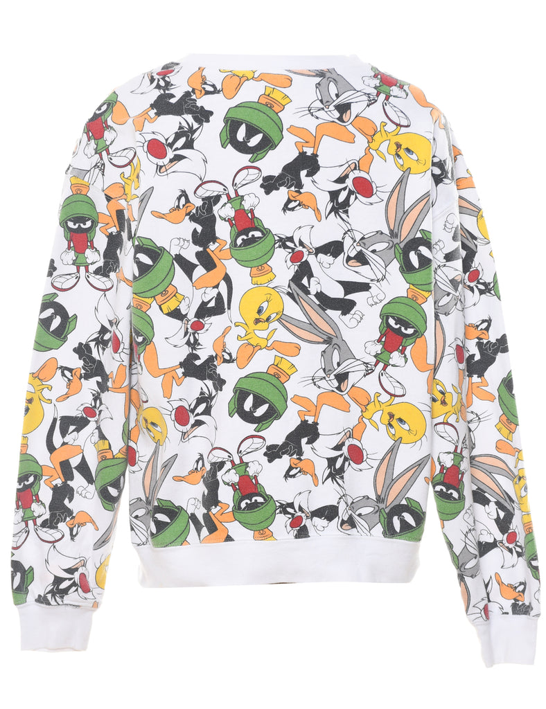 Looney Tunes 1990s Cartoon Sweatshirt - L