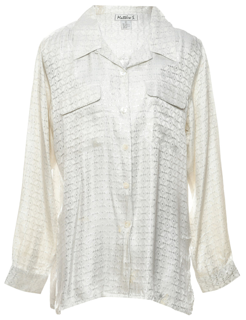 Lurex Evening Blouse - L
