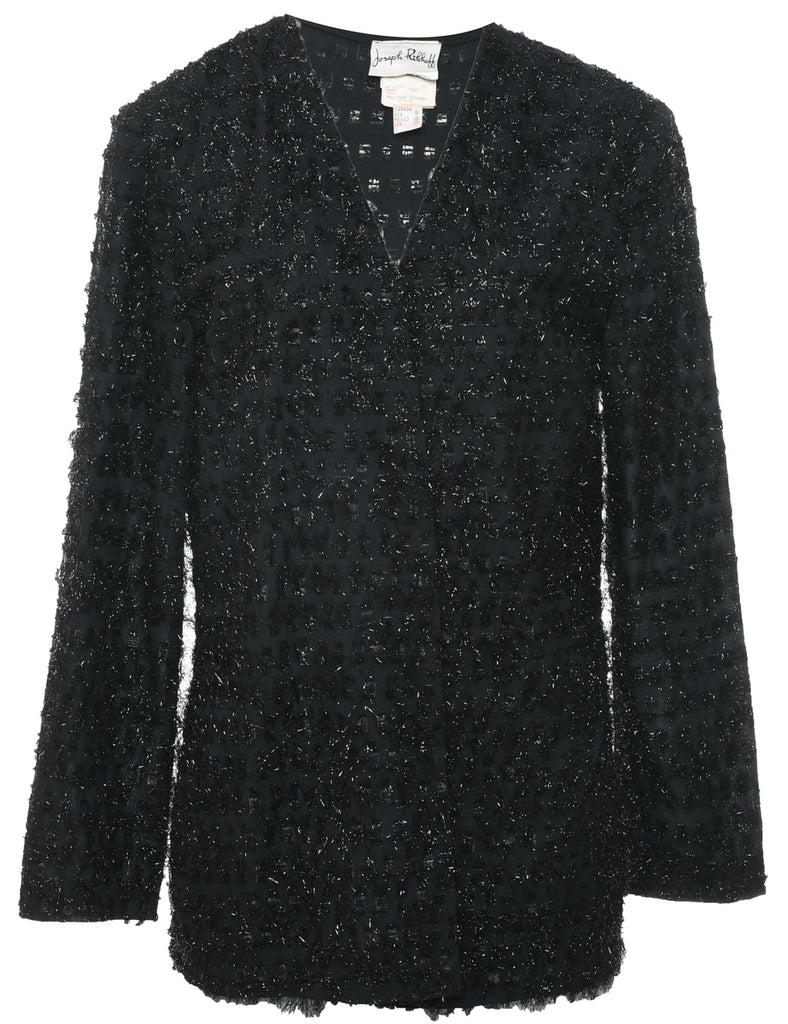 Lurex Evening Blouse - L