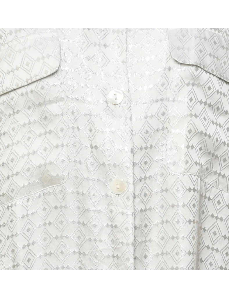 Lurex Evening Blouse - L