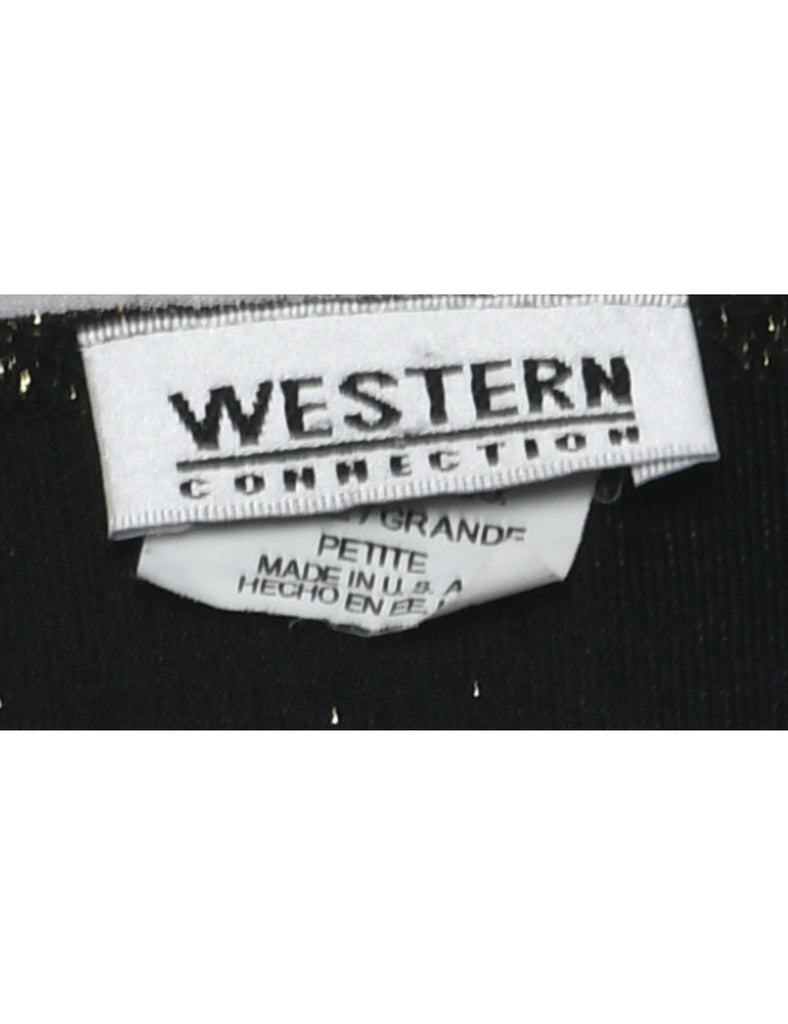 Lurex Evening Blouse - M