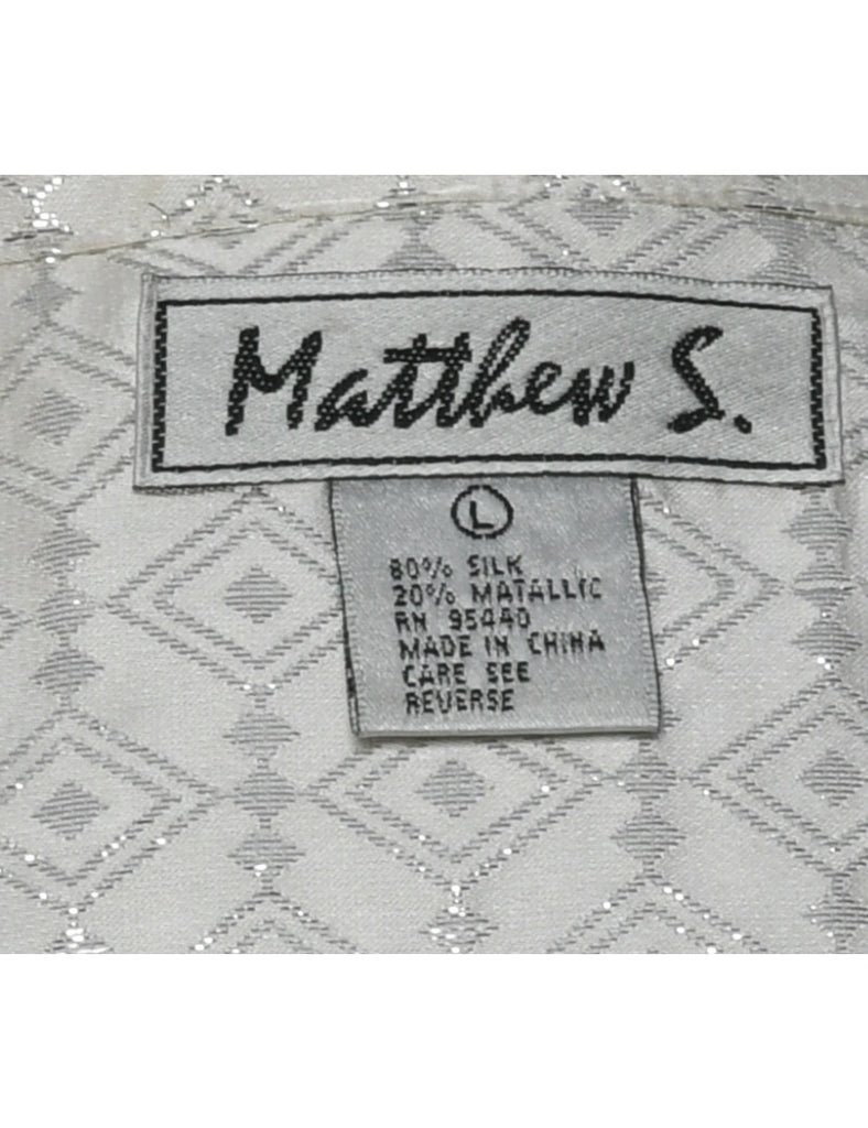 Lurex Evening Blouse - L