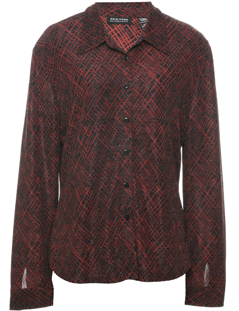 Lurex Evening Shirt - L