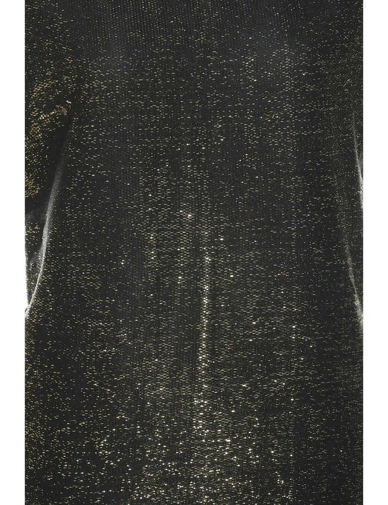 Lurex Gold Evening Top - M