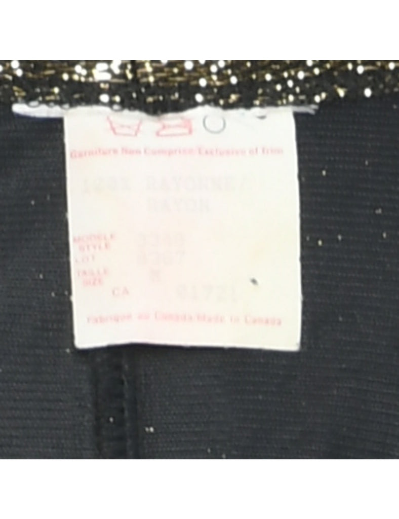 Lurex Gold Evening Top - M