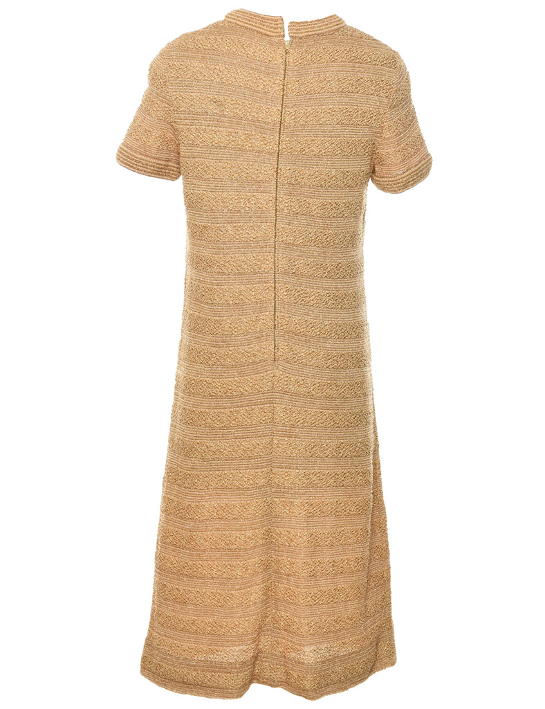 Lurex Thread Pattern Dress - M