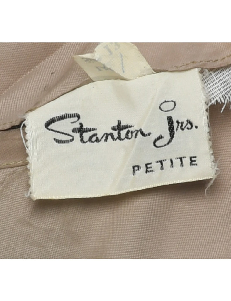 Lurex Thread Pattern Evening Dress - S