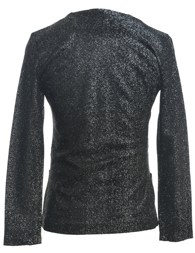 Lurex Thread Pattern Evening Jacket - S