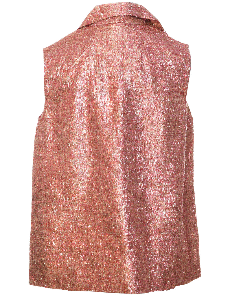 Lurex Thread Pattern Evening Jacket - M