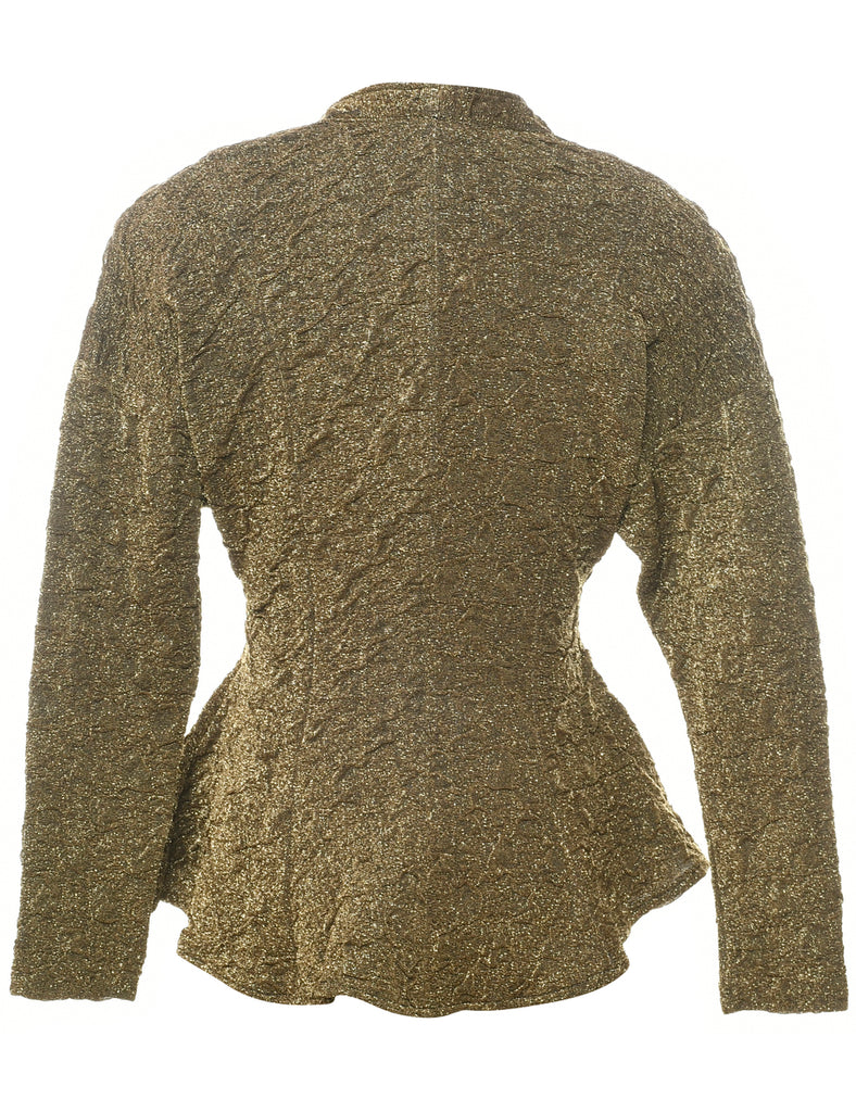 Lurex Thread Pattern Evening Jacket - M