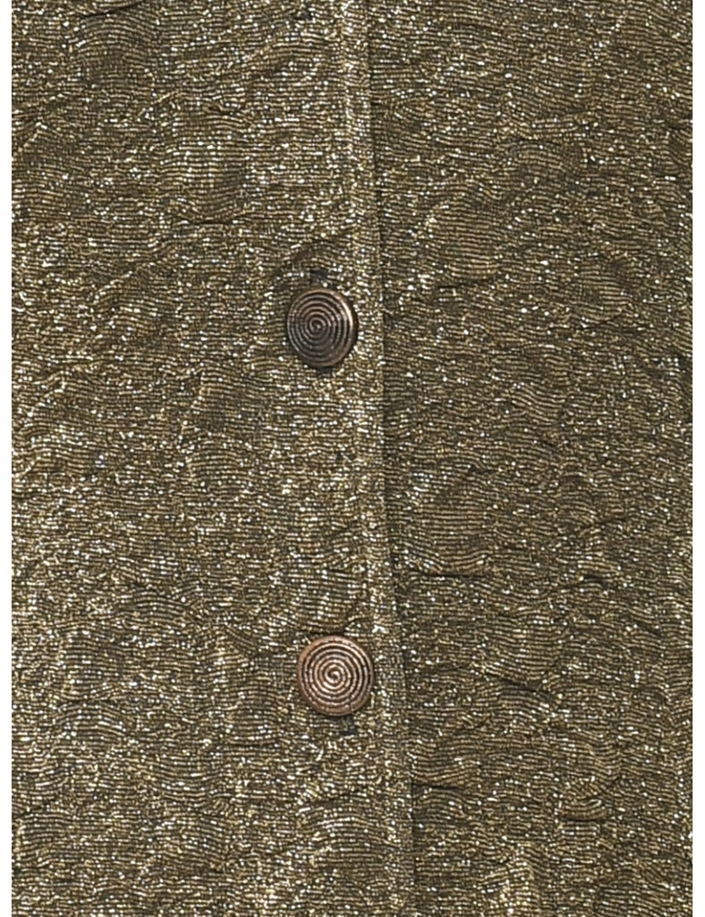 Lurex Thread Pattern Evening Jacket - M