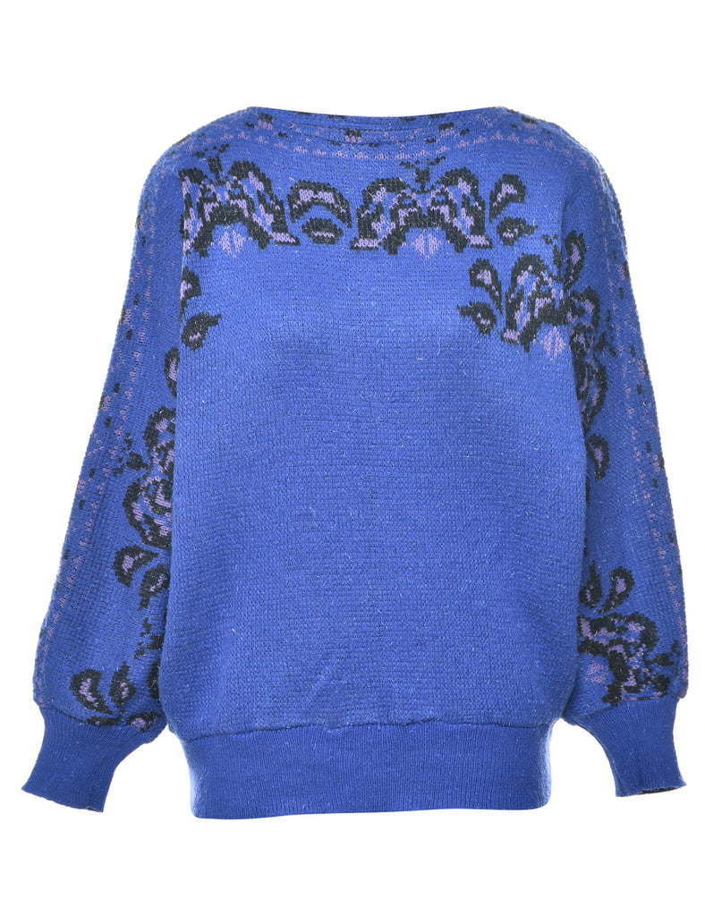 Lurex Thread Pattern Jumper - M