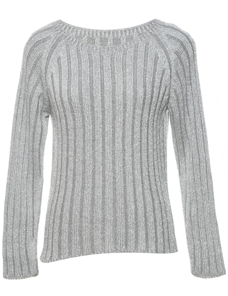 Lurex Thread Pattern Jumper - S