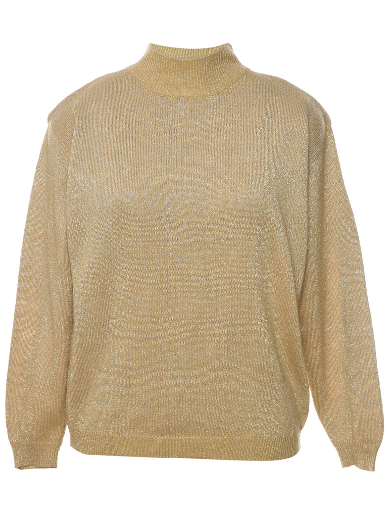 Lurex Thread Pattern Jumper - S